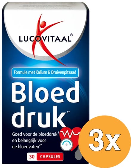 3x Lucovitaal Bloeddruk (30 capsules)