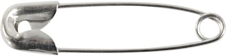 Veiligheidsspelden, L: 22 mm, dikte 0,6 mm, zilver, 100 stuk/ 1 doos