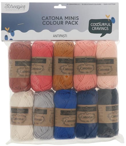 Scheepjes Catona colour pack 10x25g Antipasti