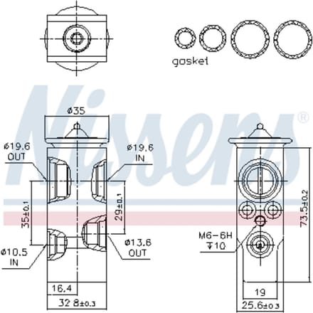 Airco ventiel NISSENS 999397