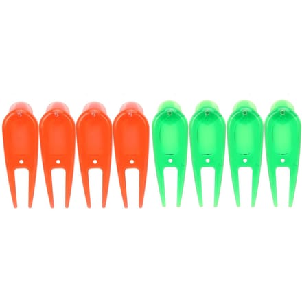 PE Plastic Golfbal Divot Tools Pitchfork Putting Green Reparatie Kit met Balmarker green