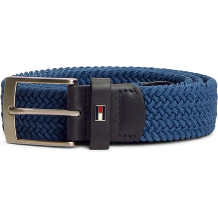Tommy Hilfiger Adan 3.5 Elastic Belt Petrol Blue Größe: 100 | Gürtel Outlet | Herren | Blau