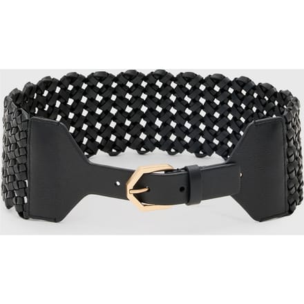 AllSaints Mathilde Waist Belt Black/warm Brass Größe: XS | Gürtel Outlet | Damen | Schwarz