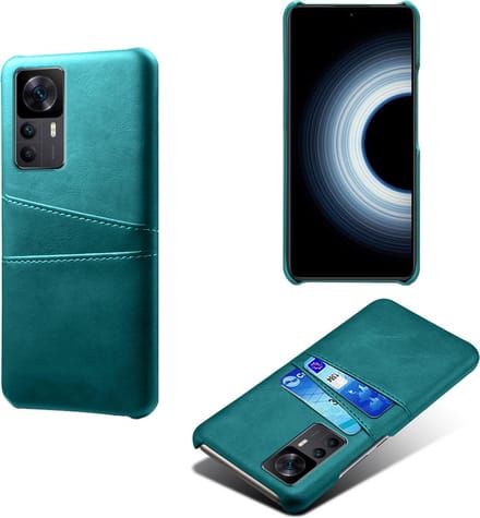Backcover met Opbergvakjes + PMMA Screenprotector voor Xiaomi 12T / 12T Pro _ Groen