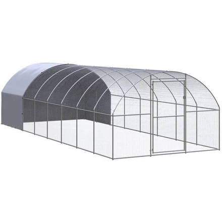 Maison Exclusive - Poulailler d'extérieur 3x8x2 m Acier galvanisé