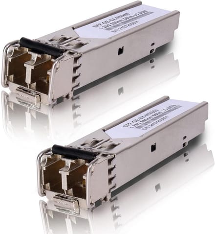 2-delige 1.25G SFP Glasvezelmodule 850nm Multimode LC Duplex 550m Gigabit Ethernet