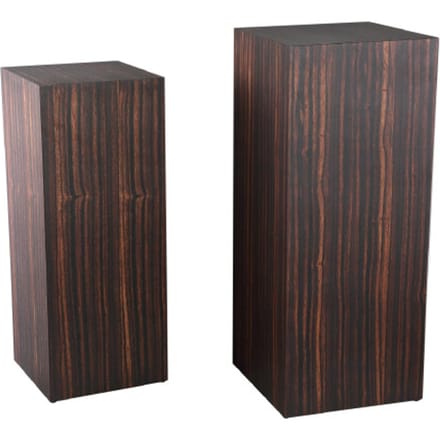 PTMD - Bloemenzuil Tiess - Bruin - 35x35x85cm - Set van 2