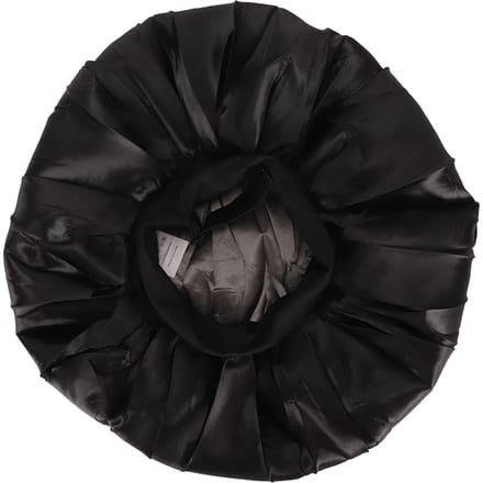 Bonnets de douche noirs Bonnets de douche à large bord Bonnets de bain réutilisables pour dames, hommes et enfants black