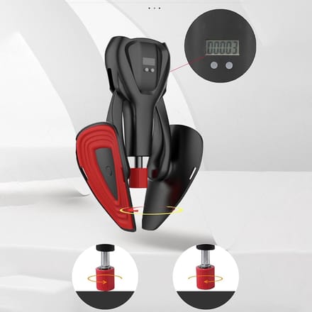 Binnendij Trainer - Bekkenbodem Trainer - Kracht Training - Verstelbare Weerstand - 748 gram - Zwart