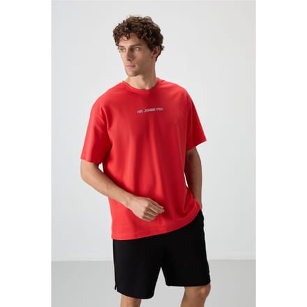 Oversized Geprinte Crew Neck T-shirt