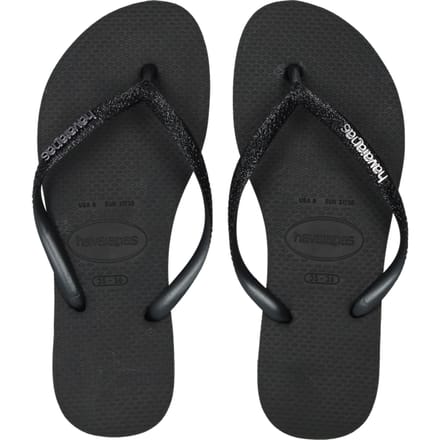 Havaianas Slim Slippers en Sandalen Dames - Zwart - Maat 33/34 - Plastic