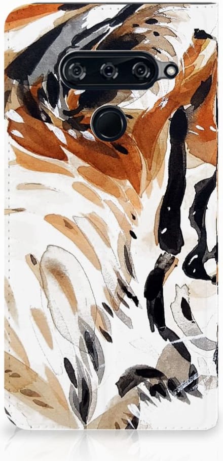 Bookcase LG V40 Thinq Watercolor Tiger