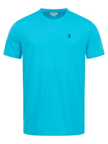 U.S. Polo Assn. heren basic T-shirt van 100% katoen