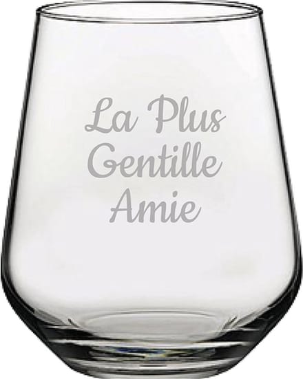 Drinkglas gegraveerd - 42,5cl - La Plus Gentille Amie
