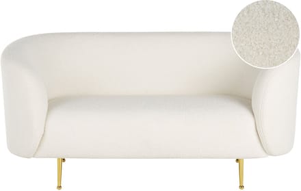 LOEN - Tweezitsbank - Wit - Polyester