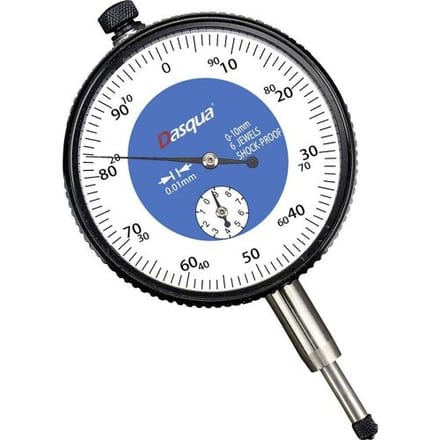 Dasqua 5121-1105 Stootvaste meetklok Met controlemaat 10 mm