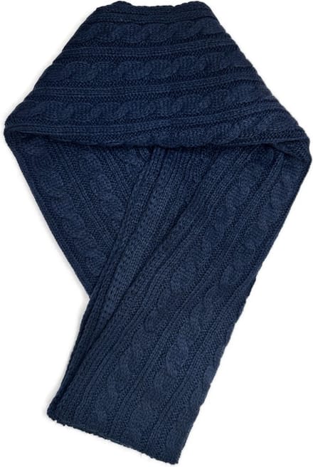 Sjaal Dames Winter - Blauw - Gebreid - 180 cm - Stijlvol en Chique - 3BMT®