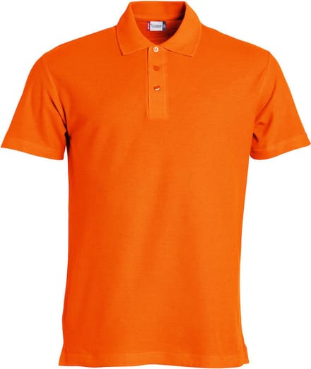 Clique Basic Polo 028230 - Diep Oranje - S