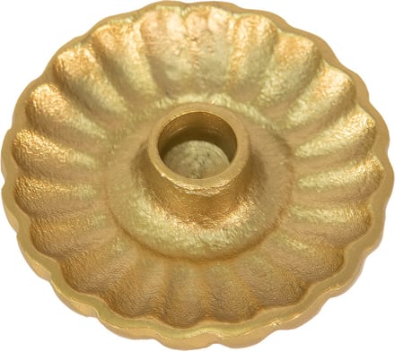 Clayre & Eef Kandelaar Ø 11x3 cm Goudkleurig Aluminium