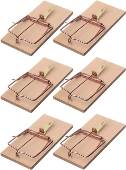 Nature Rattenval - 6x stuks - 17 cm - rattenklemmen - ongediertebestrijding