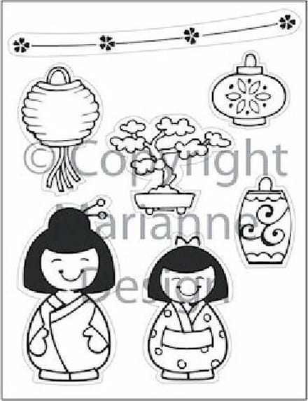 Marianne Design - Eline Pellinkhof - Clearstamp - Eline`s Folklore - Orient - EC0128