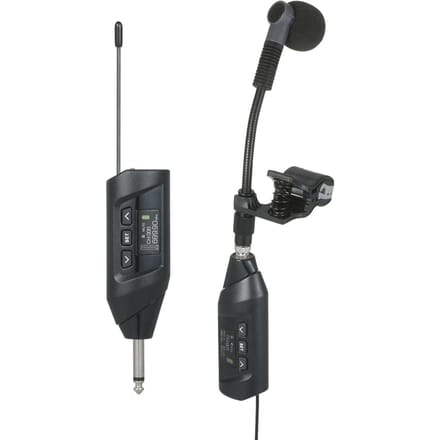 Baomic Saxofoon UHF Draadloos Microfoonsysteem TFT Digitaal Display Clipon Microfoon voor zwart