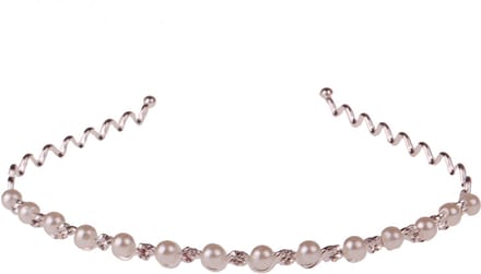 Diadeem met parels en strass