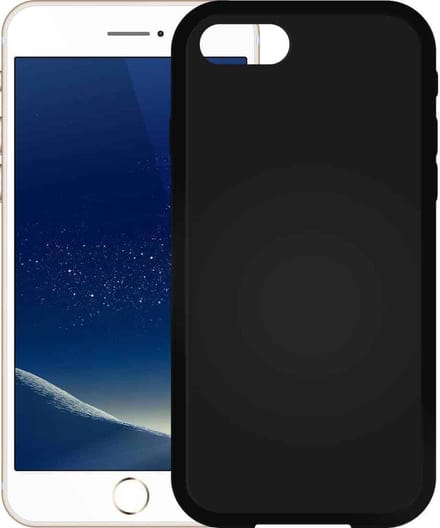 Mat Zwart TPU Siliconen hoesje voor Apple iPhone 7