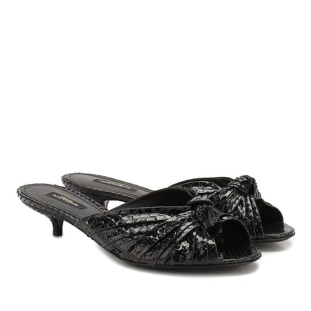 Dolce & Gabbana python leren muiltjes