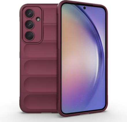 Hoesje geschikt voor Samsung Galaxy A54 - Techsuit Magic Shield Silicone Back Cover - Bordeaux