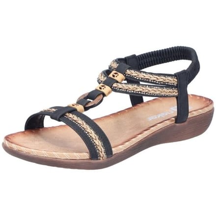 Sandalen met sleehak Rieker -