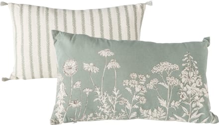 Kussen Maditha – 50 x 28 x 13 cm – Katoen – Groen – Boltze Home – Assorti