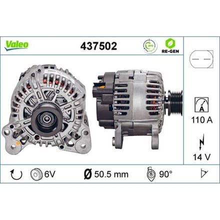 Dynamo / Alternator VALEO RE-GEN REMANUFACTURED VALEO 437502
