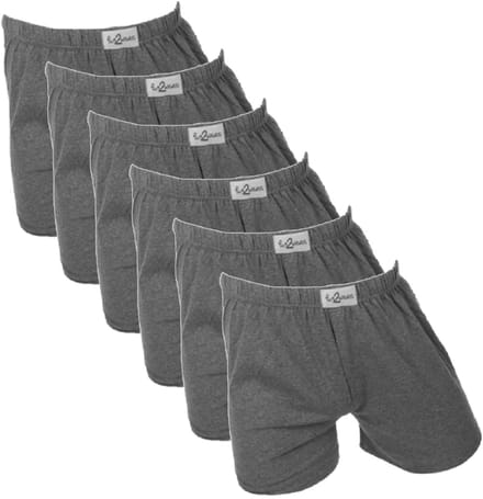 Fun2wear/Funderwear heren boxershorts - 6-pack - maat 3XL - Uni antraciet