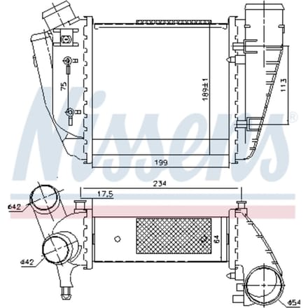 Intercooler NISSENS 96678