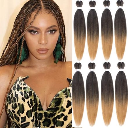 Allecto - Ombre Brown Pre Gestretched Vlechten - Synthetisch Haar
