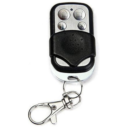 Télécommande sans fil 433 MHz, clone de porte-clés, sonnette avec porte-clés pour maison, garage, bleu black