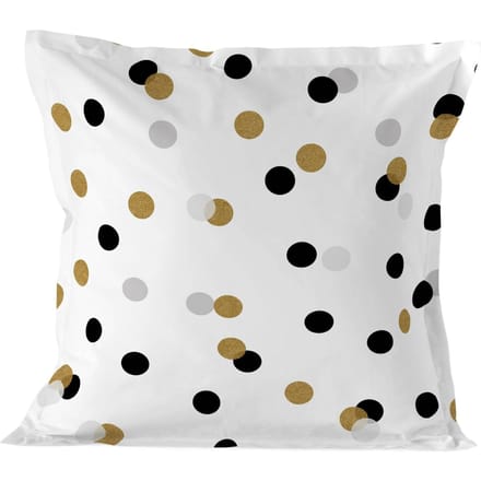 Kussensloop Golden Dots | Blanc