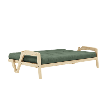 Karup Grab Slaapbank - 756 Olive Green - 101ClearLacquered