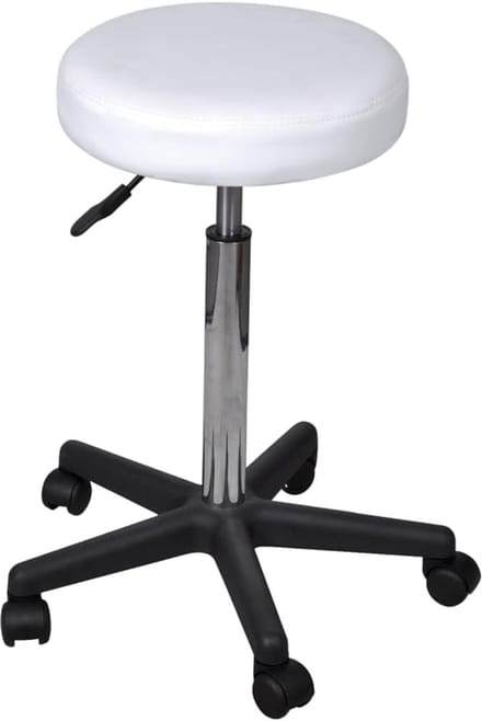 Bureaukruk - Werkkruk Zadelkruk - Thuiswerk Bureau - In Hoogte Verstelbaar - 52cm Frame - Wit