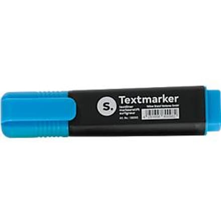 Markeerstift S. met spievormige punt - lichtecht - sneldrogend - blauw - 1 stuk