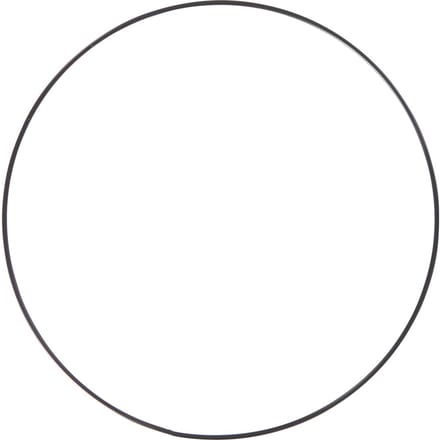 Metalen ring "Cirkel", Zwart - Ø 25 cm