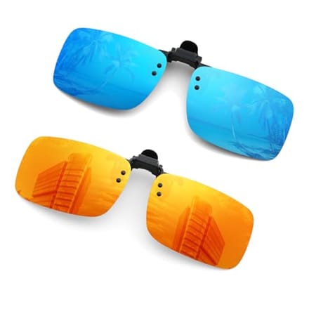 Gepolariseerde Clip-on Zonnebril voor Correctiebrillen - 2 Stuks