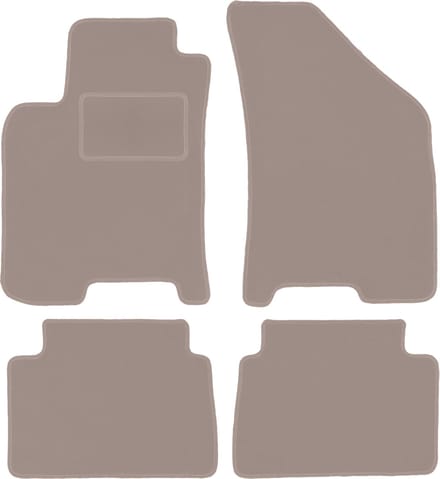 Beige veloursmatten voor: Daewoo Lanos sedan, hatchback (1997-2004)