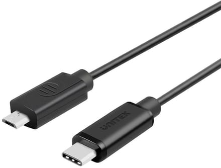 Unitek Usb Type-C Micro Usb-Kabel Voor Telefoon En Tablet 1M Compact Y-C473Bk