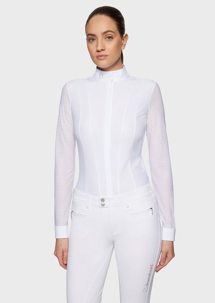 Samshield Marina Wedstrijdshirt Lange Mouwen Dames L Wit