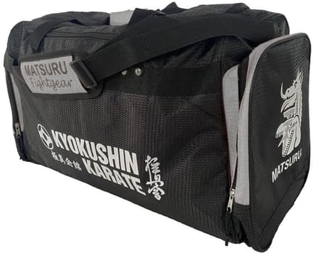 Matsuru Hong Ming Kyokushin Sporttas Zwart - Zilver - Groot