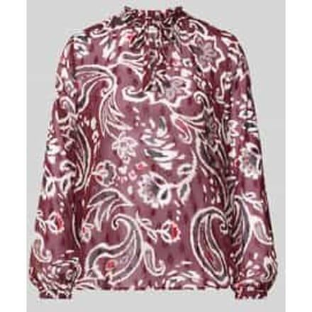 Dunne semi-transparante blouse in chiffon met all-over print voor vrouwen s.Oliver