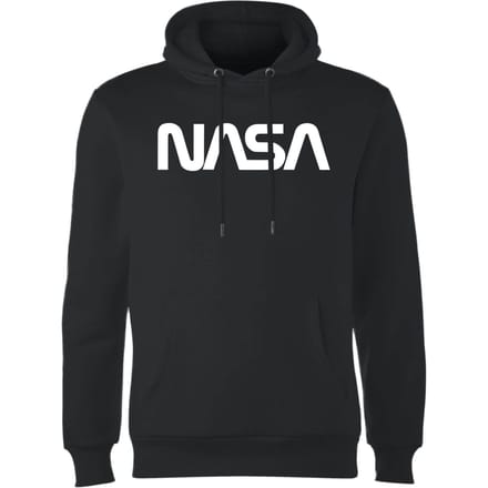 NASA Worm Logotype Hoodie - Zwart - S