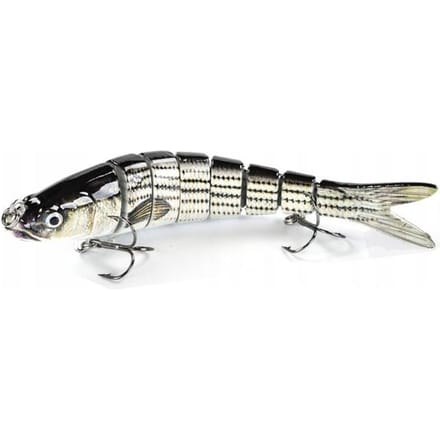 8-delige Wobbler Zilver 14cm - Ideaal voor Snoek & Baars